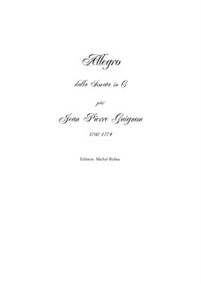 Allegro in C major: Allegro in C major by Jean-Pierre Guignon