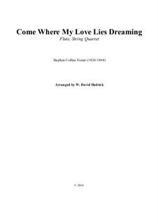 Come Where My Love Lies Dreaming: For flute and strings by Stephen Foster