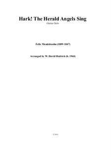 One instrument version: Gitarre by Felix Mendelssohn-Bartholdy