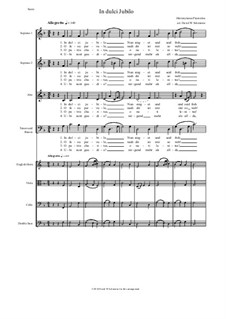 In dulci Jubilo for choir and low instruments: In dulci Jubilo for choir and low instruments by Hieronymus Praetorius