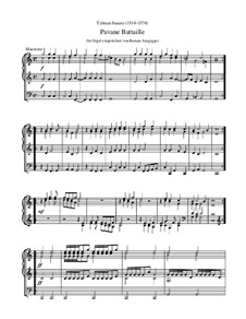 Pavane Bataille (Orgel-Transkription): Pavane Bataille (Orgel-Transkription) by Tylman Susato