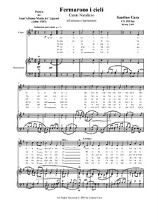 Fermarono i cieli: For unison chant and harmonium, CS155/bis by Santino Cara