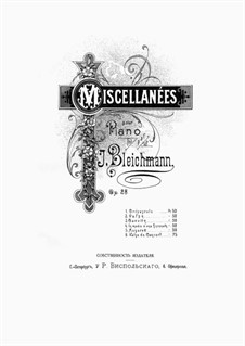 Miscellanées, Op.28: Miscellanées by Yuly Ivanovich Bleikhman