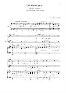 Lieder, Op.326: Nr.27 Still wie die Nacht by Carl Böhm