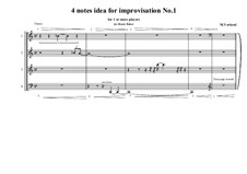 4 notes idea for improvisation: Nr.1, MVWV 798A by Maurice Verheul