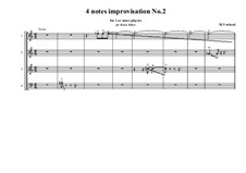 4 notes idea for improvisation: Nr.2, MVWV 798B by Maurice Verheul