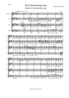 The Cloned sheep song: For mixed choir (SATB) by folklore