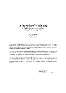 In the Midst of Wild Being (2007) for SATB chorus, horn and harp, Op.745: Partitur by Carson Cooman