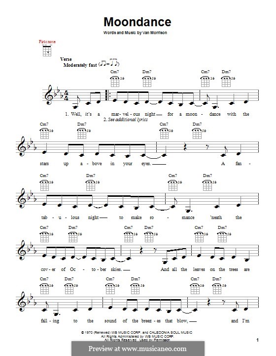 Moondance: Für Ukulele by Van Morrison