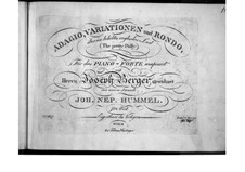 Adagio, Variationen und Rondo über ein Lied 'Pretty Polly', Op.75: Adagio, Variationen und Rondo über ein Lied 'Pretty Polly' by Johann Nepomuk Hummel