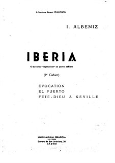 Iberia: Heft I by Isaac Albéniz
