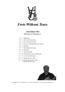Frets Without Tears: Chapter Two - Melodies for Beginners by Johann Sebastian Bach, Henry Purcell, folklore, Valentin Haussmann, Vincent Coley