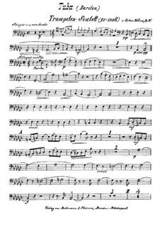 Trompeten-Sextett in es-Moll, Op.30: Tubastimme by Oskar Böhme