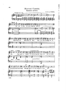 Harvest Cantata: Recitative and Aria 'Then Does Mem'ry Turn to Days' by Carl Maria von Weber