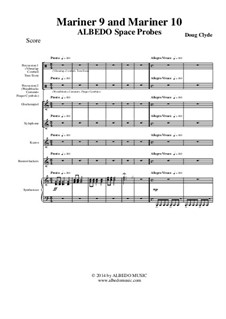 Albedo Space Probes: Mariner 9 and Mariner 10 (Full Score and Parts), AMSM82 by Doug Clyde