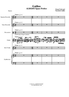 Albedo Space Probes: Galileo (Full Score and Parts), AMSM86 by Doug Clyde