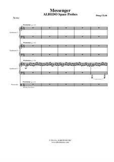 Albedo Space Probes: Messenger (Full Score and Parts), AMSM91 by Doug Clyde