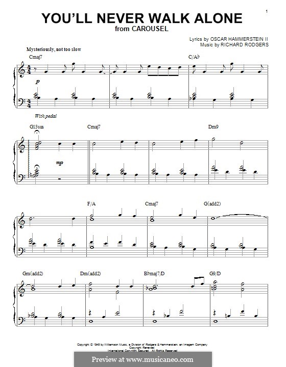You'll Never Walk Alone (from Carousel): Für Klavier by Richard Rodgers