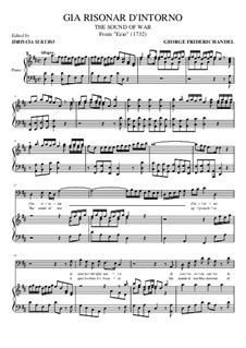 Ezio, HWV 29: Gia risonar d'intorno, for voice and piano by Georg Friedrich Händel