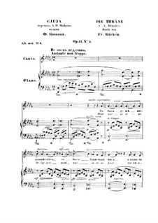 Die Träne, Op.52 No.3: Die Träne by Friedrich Wilhelm Kücken