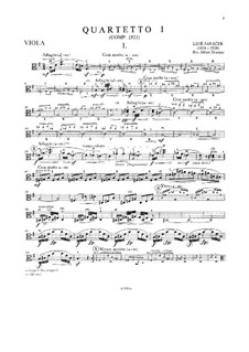 Streichquartett Nr.1 angeregt durch 'Die Kreutzersonate' von L. Tolstoy, JW 7/8: Violastimme by Leoš Janáček