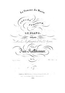 La femme du marin, Op.139: Für Klavier by Friedrich Kalkbrenner
