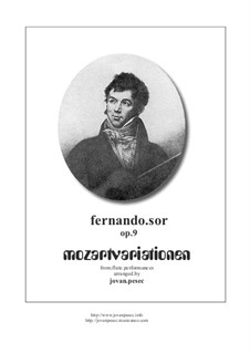 Introduktion und Variationen über Thema von Mozart, Op.9: Für Flöte und Gitarre by Fernando Sor