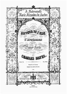 Souvenir de l'Elbe. Divertissement No.1, Op.95: Für Klavier by Charles Mayer