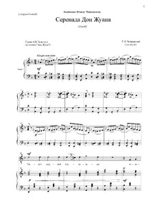 Sechs Romanzen, TH 101 Op.38: Nr.1 Ständchen des Don Juan (d-Moll) by Pjotr Tschaikowski