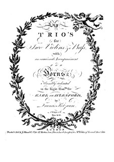 Sechs Triosonaten, Op.5: Violinstimme II by František Kočvara