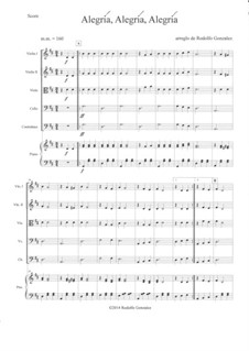 Alegria, Alegria, Alegria: For string orchestra and piano by folklore