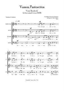 Vamos, Pastorcitos: SATB choir by folklore