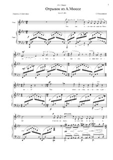 Twelve Romances, Op.21: No.6 Fragment from Musset (f minor) by Sergei Rachmaninoff