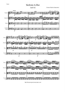 Sinfonie A-Dur, JenS 62: Sinfonie A-Dur by Giovanni Battista Sammartini
