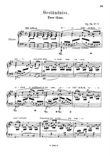 Spanisches Liederspiel, Op.74: Nr.7 Geständniss, für Klavier by Robert Schumann