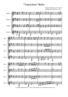 Terpsichore: Ballet, for four guitars by Michael Praetorius