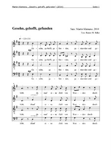 Gesehn, gehofft, gefunden (2014): Gesehn, gehofft, gefunden (2014) by Martin Klemenz