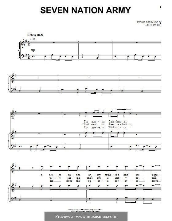 Vocalinstrumental version (Seven Nation Army (The White Stripes)) von