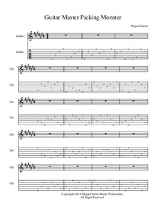 Guitar Picking Monster (Etudes and Exercises): 2nd position, MS-0000-06 by Miguel Serrat