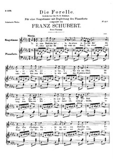 Die Forelle, D.550 Op.32: Erste Fassung by Franz Schubert