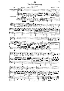 Der Blumenbrief, D.622: Für tiefe Stimme und Klavier by Franz Schubert