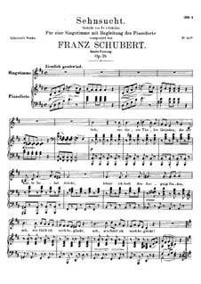 Sehnsucht, D.636 Op.39: Zweite Fassung by Franz Schubert