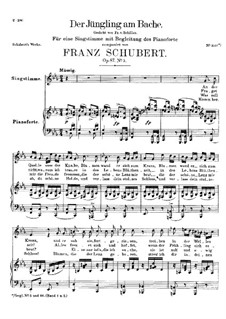 Der Jüngling am Bache, D.638 Op.87 No.3: Erste Fassung by Franz Schubert