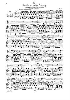 Suleika II, D.717 Op.31: Für tiefe Stimme und Klavier by Franz Schubert