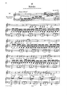 Suleika I, D.720 Op.14 No.1: Für tiefe Stimme und Klavier by Franz Schubert