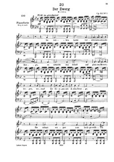 Der Zwerg, D.771 Op.22 No.1: Für tiefe Stimme und Klavier by Franz Schubert