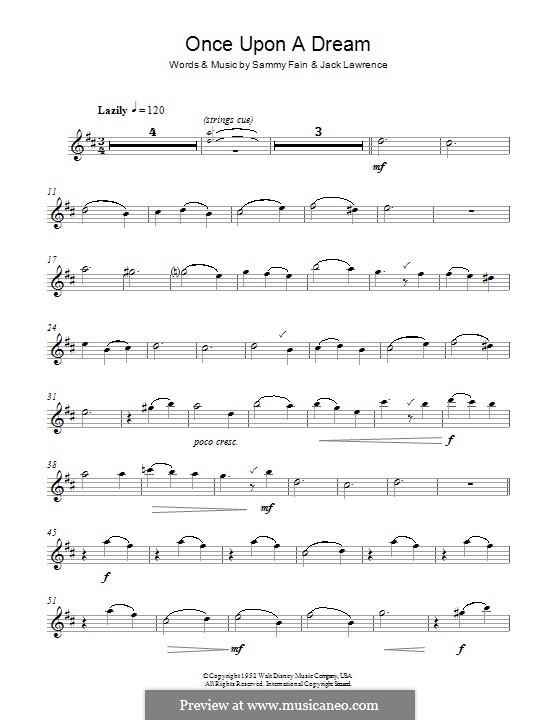 Once Upon A Dream (from Sleeping Beauty): Für Altsaxophon by Jack Lawrence, Sammy Fain