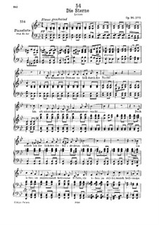 Die Sterne, D.939 Op.96 No.1: Für tiefe Stimme und Klavier by Franz Schubert