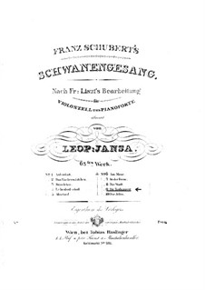 Nr.14 Die Taubenpost: Für Cello und Klavier by Franz Schubert