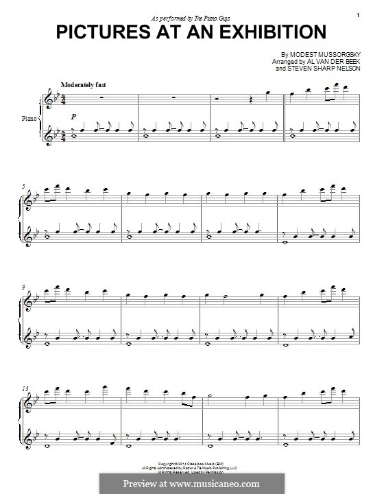 Promenade I: Für Klavier by Modest Mussorgski